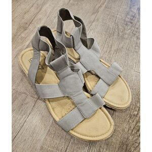 Croft & Barrow‎ Sandals Chivalry Grey Stretch Strap Ortholite  Size 9.